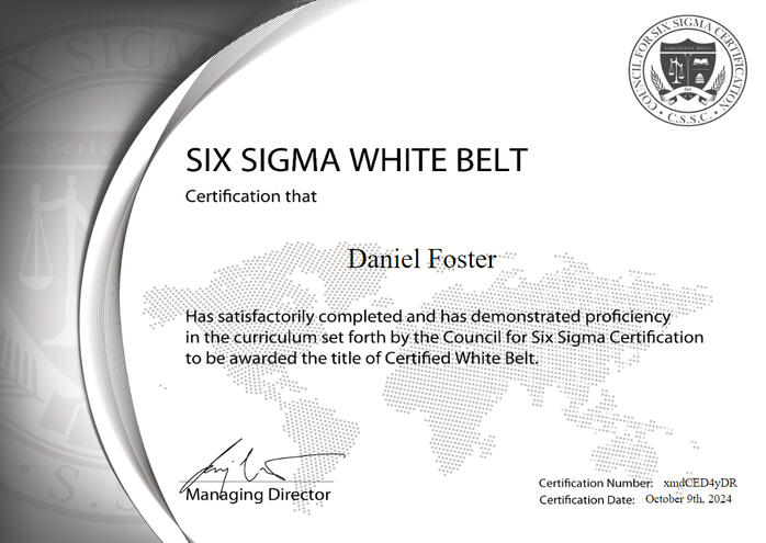 Six Sigma White Belt